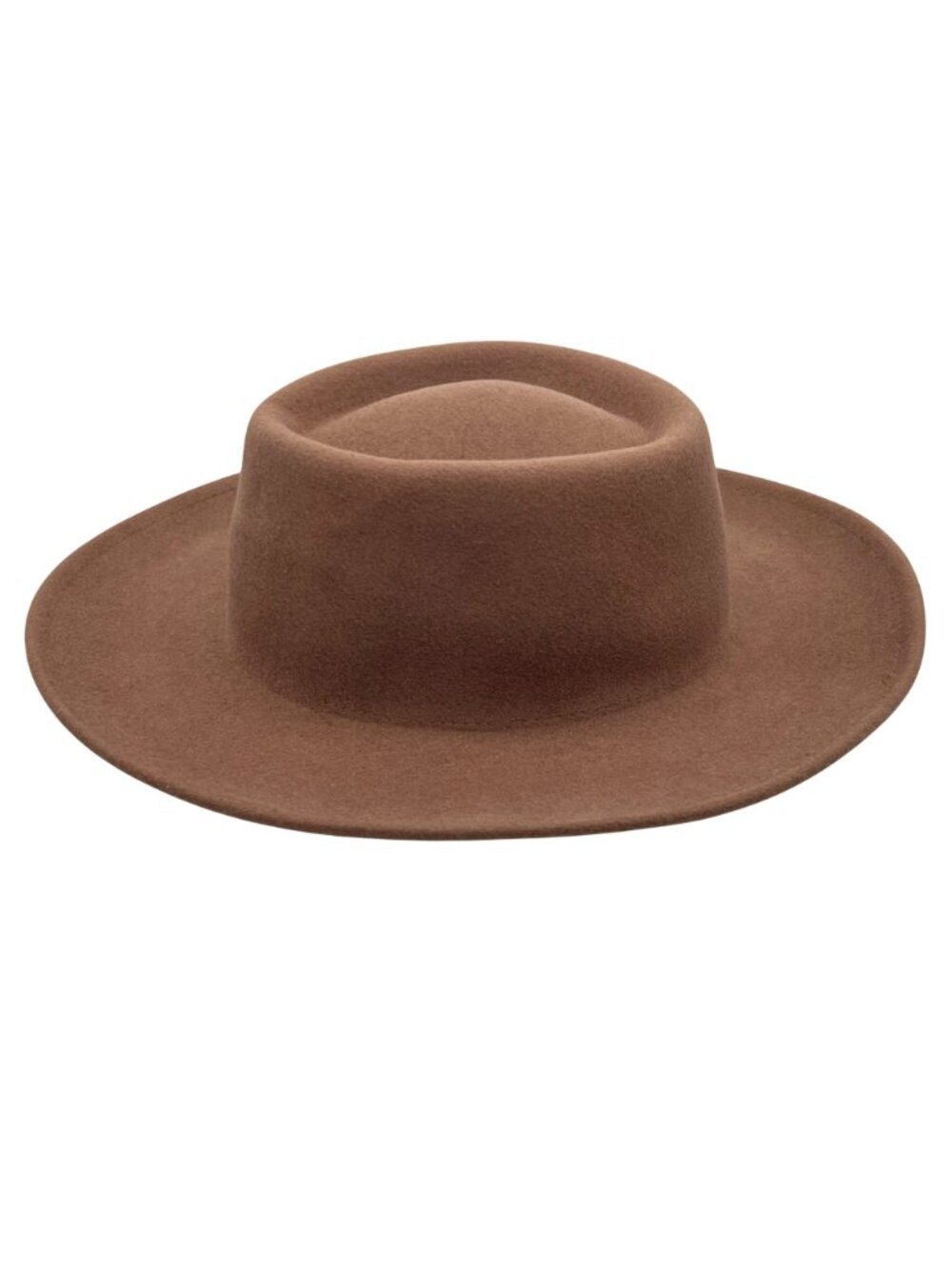 Gigi Pip Brown Australian Wool Wide Brim Womens Girls 53 Youth Hat S/M Adj Band - Picture 6 of 16